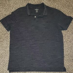 American Eagle Outfitters Heather Grey Polo